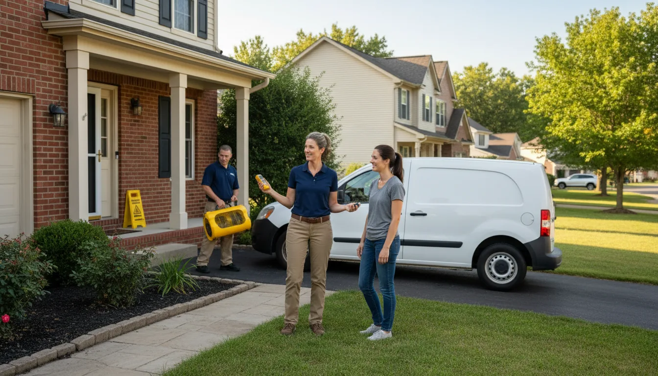 Residential water damage restoration in Springfield, SC
